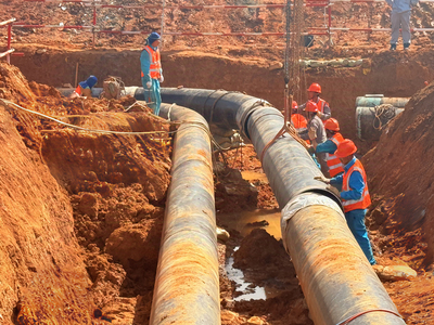 成渝中線成都段大管徑輸氣管道控制性工程順利完成遷改，為輸水管道工程建設鋪平道路